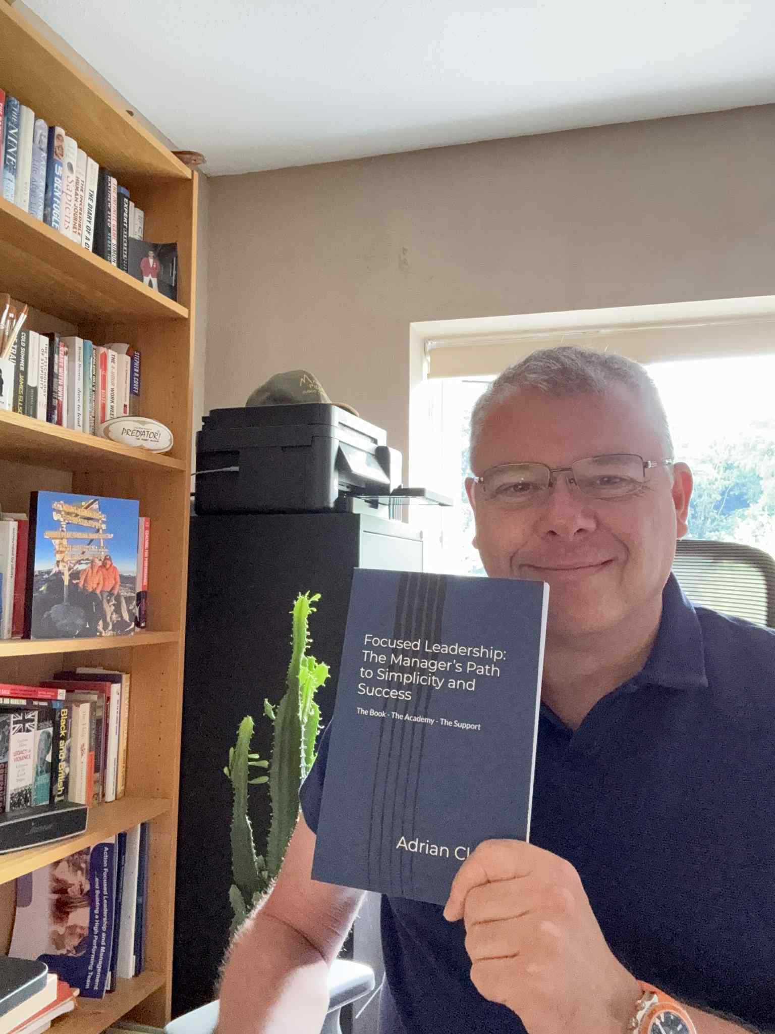 Adrian With His New Focused Leadership Which is Now Available on Amazon